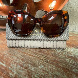 LA VITA Valentina Brown Tort Sunglasses!
